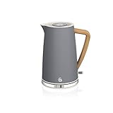 Swan Nordic Ultra Schneller elektrischer Wasserkocher, kabellos,...