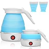MINSHUXI Kieselgel Faltbarer Wasserkocher Elektrisch Reisewasserkocher...