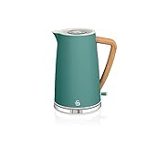 Swan Nordic Ultra Schneller elektrischer Wasserkocher, kabellos,...
