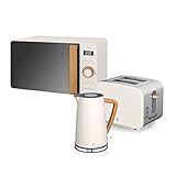 Swan Nordic Frühstücksset Wasserkocher 1,7 l, 2200 W, Brot-Toaster...