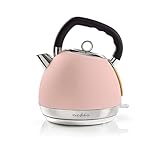Wasserkocher - 1.8 l - Soft-Touch - Pink - Um 360 Grad drehbar -...