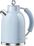 ASCOT Wasserkocher Edelstahl, Elektrischer Wasserkessel Geschenke für...