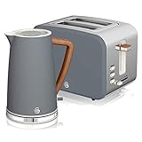 Swan Nordic Set Desayuno Kabelloser Wasserkocher 1,7 l 2200 W,...