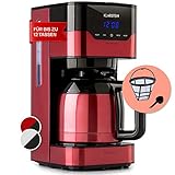 Klarstein 1,2 L Kaffeemaschine mit Timer, Filtermaschine für 12...