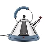 Alessi MG32 AZ Elektrischer kabelfreier Wasserkessel (Edelstahl und...