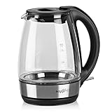MAXXMEE Glas- Wasserkocher | Schnelles Erhitzen | Stilvolles Design |...