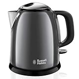 Russell Hobbs Wasserkocher klein [1,0l] Colours+ Edelstahl Grau...