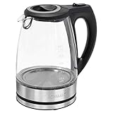 Bomann Glas-Wasserkocher WKS 6032 G CB, 1,7 Liter Füllmenge,...