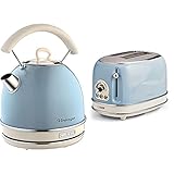 Ariete 155 Toaster mit 2 Schlitzen Vintage Céleste & 2877 Kabelloser...