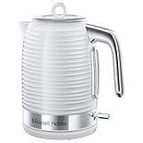 Russell Hobbs Wasserkocher [1,7l, 2400W] Inspire Weiss mit...