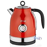 60er Jahre Retro Wasserkocher 1,7 Liter | 100% BPA FREI | 2000 Watt |...