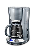 Russell Hobbs Kaffeemaschine [Digitaler Timer, Brausekopf für...