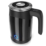 Arendo 0.5l Edelstahl Wasserkocher mit Temperatureinstellung im...