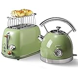 Wiltal toaster wasserkocher set, frühstücksset toaster wasserkocher,...