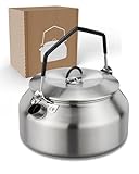 LAMBDA COFFEE Wasserkessel 1L aus Edelstahl | Für Camping und Outdoor...
