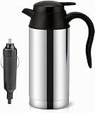 Auto Wasserkocher Edelstahl, 750ml 12V Tragbarer Edelstahl Elektroauto...