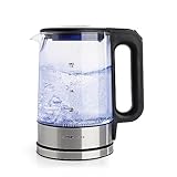 GOURMETmaxx Glas-Wasserkocher 1,7 Liter mit integrierter Beleuchtung |...