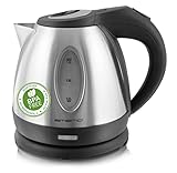 Emerio Wasserkocher Edelstahl, 1.2 Liter, 1500 Watt, 360° Basis...