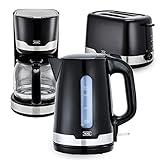 KHG Frühstücksset Wasserkocher Toaster Kaffeemaschine 3-teilig |...