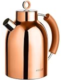 ASCOT Wasserkocher Edelstahl, Elektrischer Wasserkessel Geschenke für...