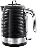 Russell Hobbs Wasserkocher [1,7l, 2400W] Inspire Schwarz mit...