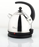 Ottoni Fabbrica Alice Nero Elektrischer Wasserkocher aus Edelstahl,...