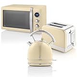 Swan Retro Frühstücks-Set 1,8 L Wasserkocher, 2 Scheiben...