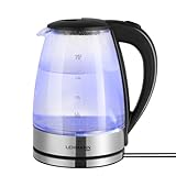 Lehmann LHOEK-2220 Glas Wasserkocher 2 Liter, 2200W, elektrischer...