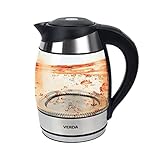 Wasserkocher 1,8L 2200W, Temperaturwahl, Beleuchtung im Farbwechsel,...