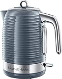 Russell Hobbs Wasserkocher [1,7l, 2400W] Inspire Grau mit hochwertiger...