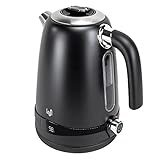 Impolio Retro Wasserkocher 1,7 L, mit Temperatureinstellung, Retro...