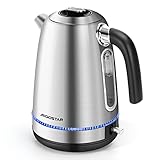 Aigostar Frey - Wasserkocher Edelstahl 1,7L 2200 W, Blaue...