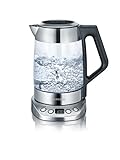 SEVERIN Glas Tee- und Wasserkocher, Teekocher mit einstellbarer...