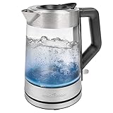 ProfiCook Wasserkocher mit bunter Beleuchtung und 1,7 Liter...