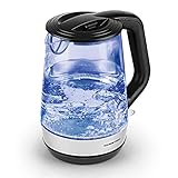 GOURMETmaxx Glas-Wasserkocher | Wasserkocher mit LED Beleuchtung |...