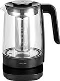 ZWILLING ENFINIGY Wasserkocher aus Glas mit Teesieb,...